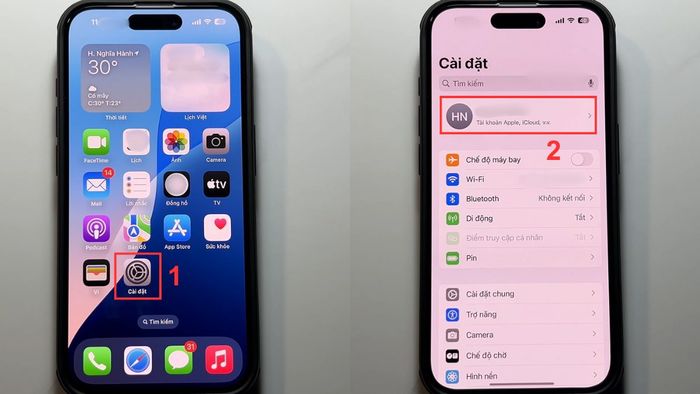 Cách xóa ID Apple trên iPhone cũ khi biết mật khẩu – bước 1