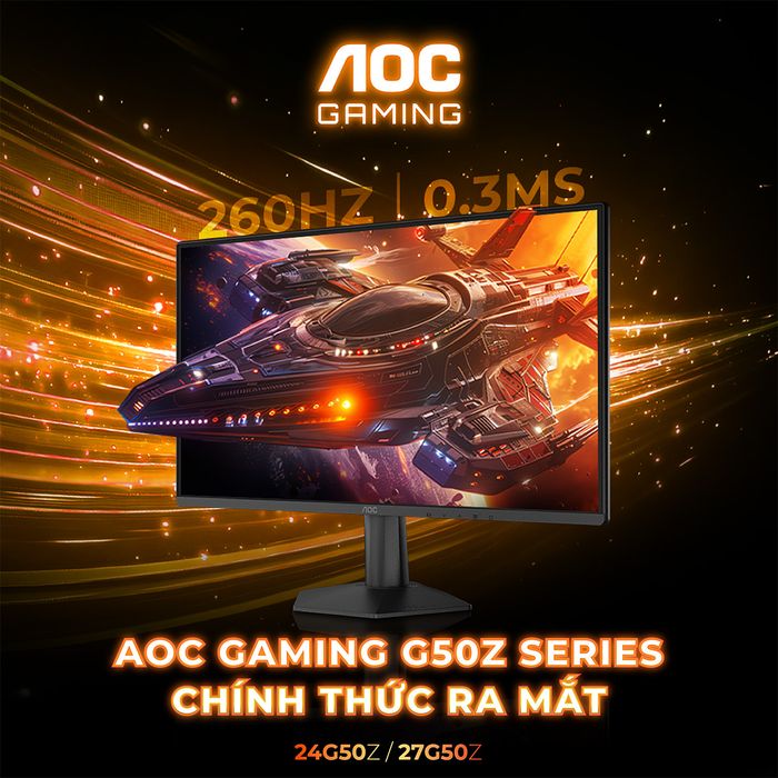 Ra mắt AOC Gaming 24G50Z và 27G50Z