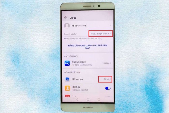 Tìm mục bộ sưu tập trong cài đặt