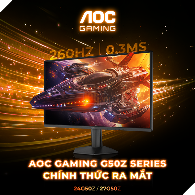 AOC Gaming 24G50Z và 27G50Z - Bộ Đôi Màn Hình 260Hz “Làm Mới” Thị Trường Màn Hình Game Giá Rẻ
