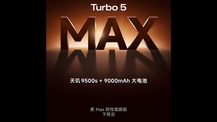 Redmi Turbo 5 Max sẽ chính thức ra mắt trong tuần này.