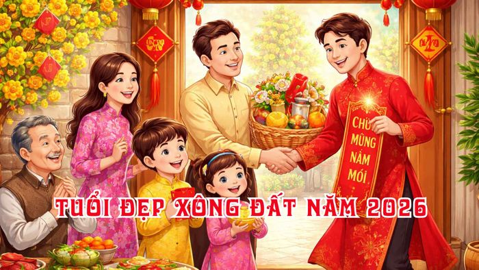 Tuổi xông đất, xông nhà năm 2026