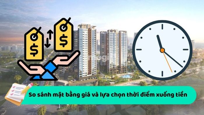 So sánh mặt bằng giá và chọn thời điểm hợp lý để đầu tư.