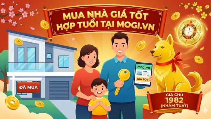 Mua nhà giá tốt hợp tuổi gia chủ 1982 tại Mytour.vn
