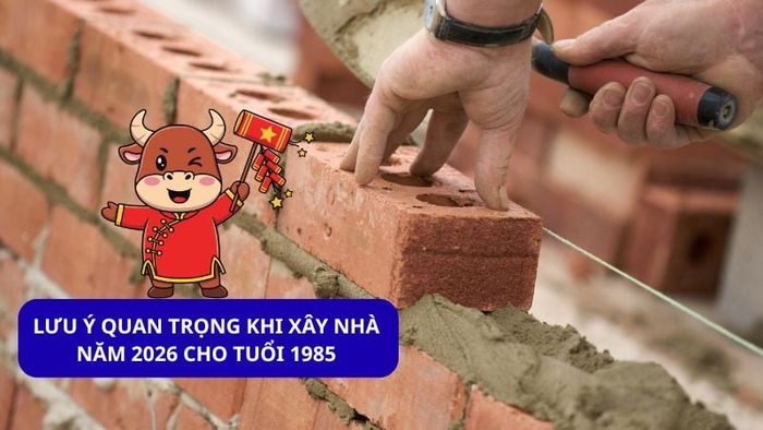 Lưu ý quan trọng khi xây nhà vào năm 2026 cho gia chủ tuổi 1985