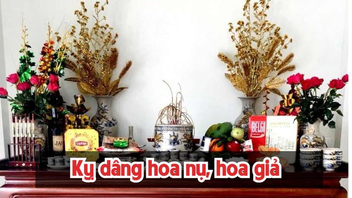 Nguyên tắc dâng cúng hoa – Kỵ dùng hoa nụ, hoa giả