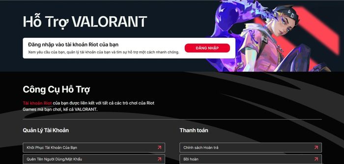 Game thủ có thể liên hệ trực tiếp với Riot Support để được hỗ trợ kịp thời