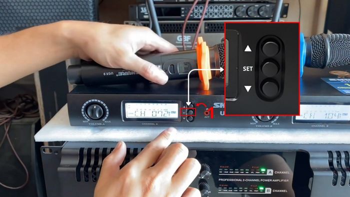 Cách dò sóng và đồng bộ tần số IR – bước 1