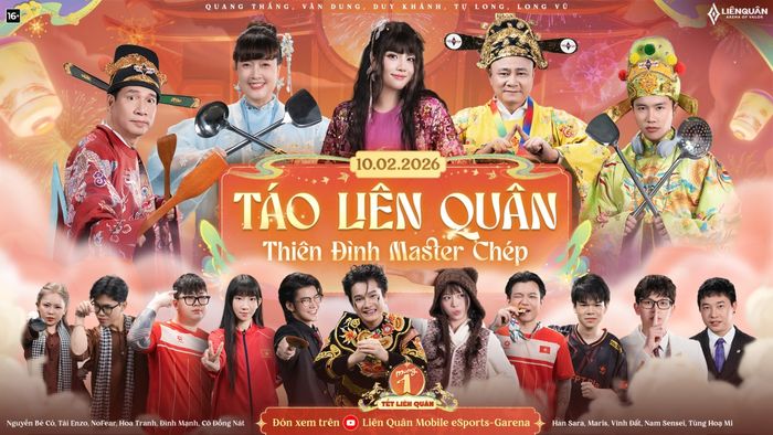 Khám phá toàn bộ nội dung Táo Liên Quân 2026: Thiên Đình Master Chép