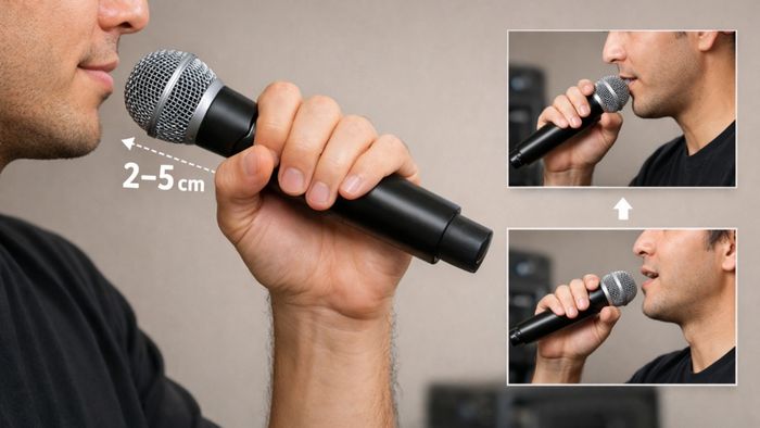 Cách chỉnh micro Shure – bước 1