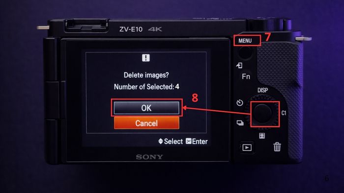 Xóa nhiều ảnh bằng cách chọn ảnh (Multiple Images) - bước 4