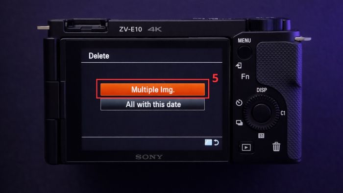 Xóa nhiều ảnh bằng cách chọn ảnh (Multiple Images) - bước 2