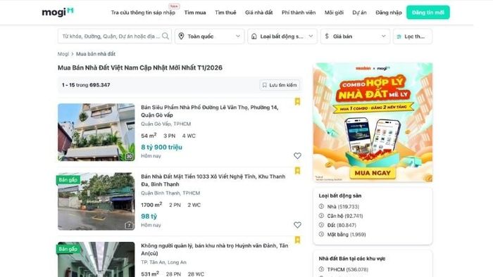 Tham khảo các tin đăng bán nhà đất trên Mytour.vn