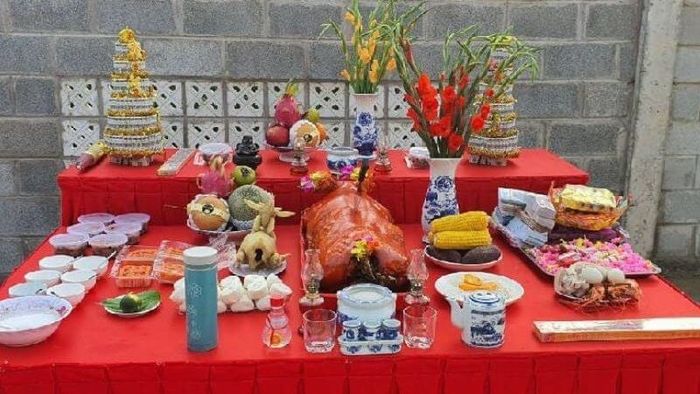 Mâm lễ động thổ đầy đủ