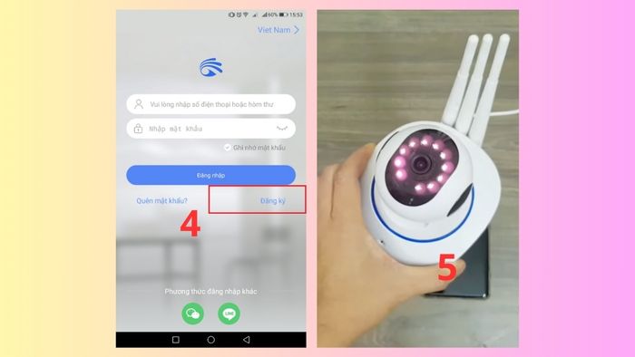 Hướng dẫn cài đặt camera Yoosee trên điện thoại - Bước 1-1