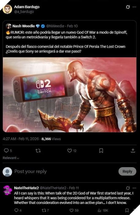 Tin Đồn Về Một Phiên Bản God of War 2.5D Theo Phong Cách Metroidvania 2