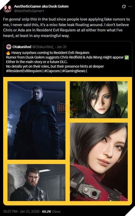 Resident Evil Requiem: Leaker Phân Tích Khả Năng Xuất Hiện Của Ada Wong Và Chris Redfield 2