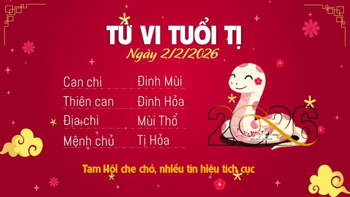 6. Tử vi hàng ngày 2/2/2026 - Tuổi Tị