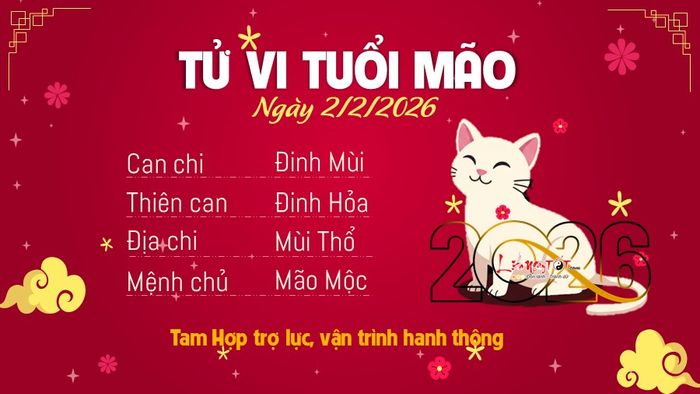 4. Tử vi hàng ngày 2/2/2026 - Tuổi Mão