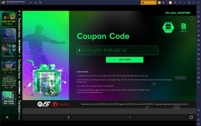 Mã Giftcode FC Mobile VN Mới Nhất 2026 – Nhận Quà, Huy Hiệu, Đá Quý Miễn Phí