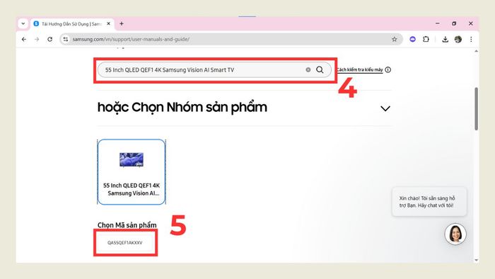 Hướng dẫn tải phần mềm tivi Samsung về USB - Bước 2