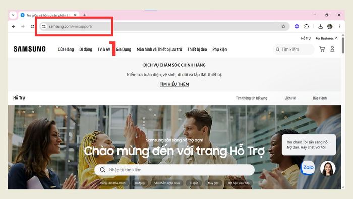 Hướng dẫn tải phần mềm tivi Samsung về USB - Bước 1