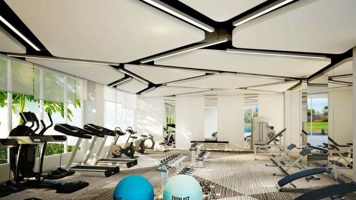Không gian phòng Gym đáp ứng nhu cầu rèn luyện thể chất tại Green Tower