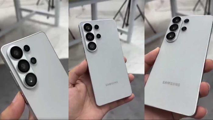 Hình ảnh mô hình Galaxy S26 Ultra phiên bản màu trắng