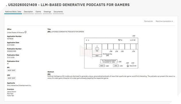 Sony Chính Thức Đăng Ký Bằng Sáng Chế Cho Mô Hình Podcast Ứng Dụng AI Với Nhân Vật Game