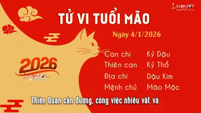 Tử vi hàng ngày 4/2/2026 cho tuổi Mão