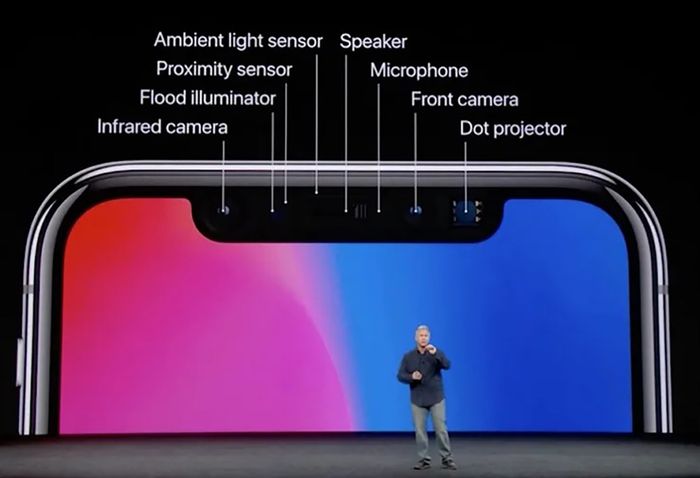 Face ID của Apple sử dụng máy chiếu và cảm biến hồng ngoại để nhận diện khuôn mặt theo dạng 3D.