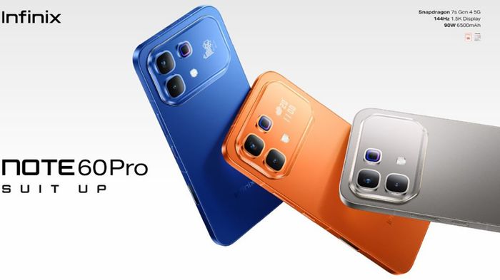 Infinix Note 60 và Note 60 Pro sở hữu màn hình 144Hz với chất lượng vượt trội.