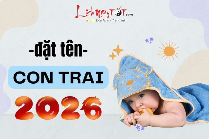 Chọn tên con trai năm 2026