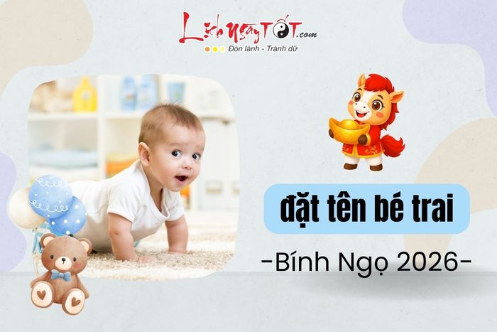 Gợi ý đặt tên con trai năm 2026