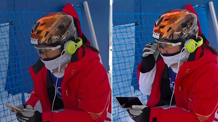 Xu Mengtao, nhà vô địch Olympic bộ môn trượt tuyết nhào lộn trên không, là người đầu tiên cầm trên tay HONOR Magic V6.