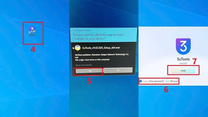 Các bước 1 và 2 trong việc kiểm tra iCloud trên iPhone cũ