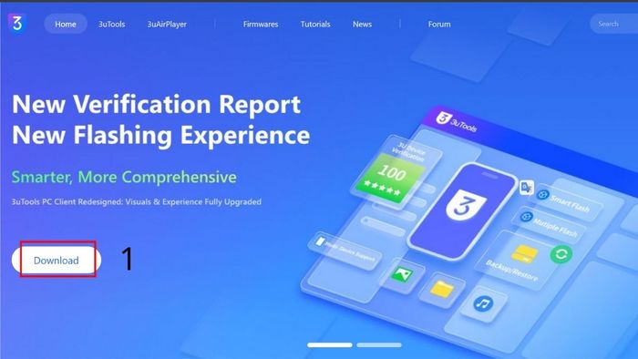 Tại sao iPhone cũ lại có pin 100% và cách kiểm tra qua 3uTools, bước 1