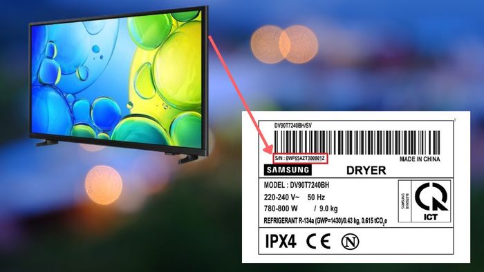 Cách xem năm sản xuất tivi Samsung thông qua Serial Number