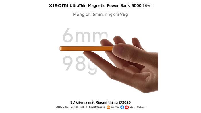 Pin dự phòng UltraThin Magnetic Power Bank được xác nhận sẽ ra mắt trên thị trường toàn cầu vào ngày 28/2