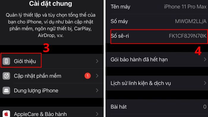 Cách kiểm tra iPhone cũ còn bảo hành hay không bước 2