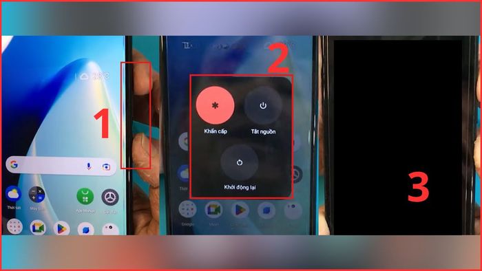 Phương pháp tắt nguồn điện thoại Realme