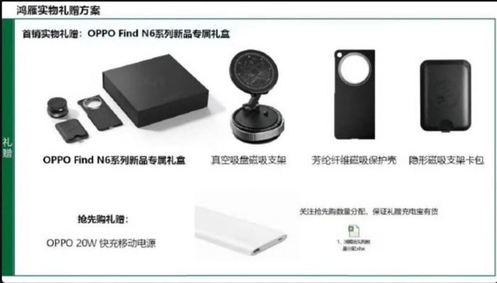 Bộ quà tặng dành cho khách hàng đặt trước OPPO Find N6