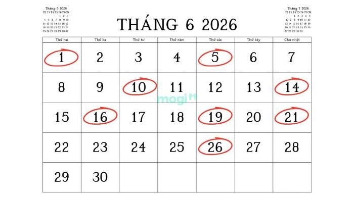 Danh sách chi tiết ngày tốt nhập trạch tháng 6 năm 2026