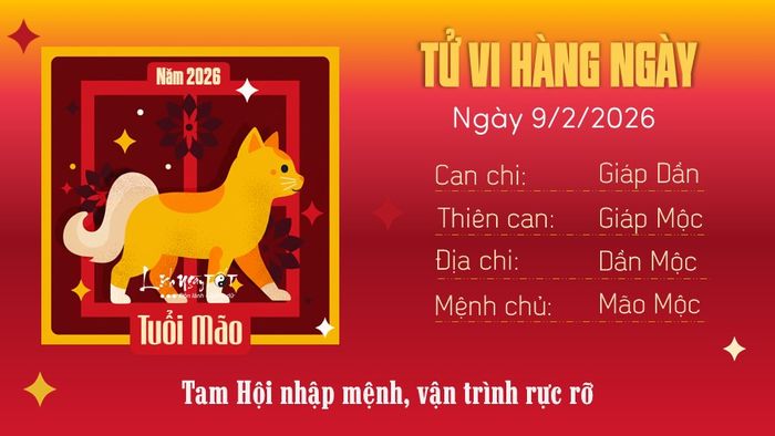 Tử vi hàng ngày 9/2/2026 tuổi Mão