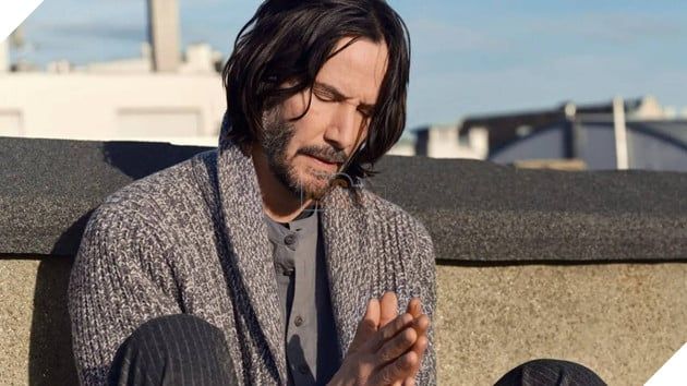 Chân dung của ngôi sao Keanu Reeves.