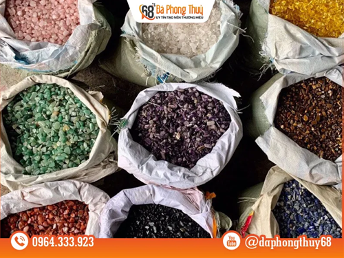 Đá thạch anh vụn rải nền nhà