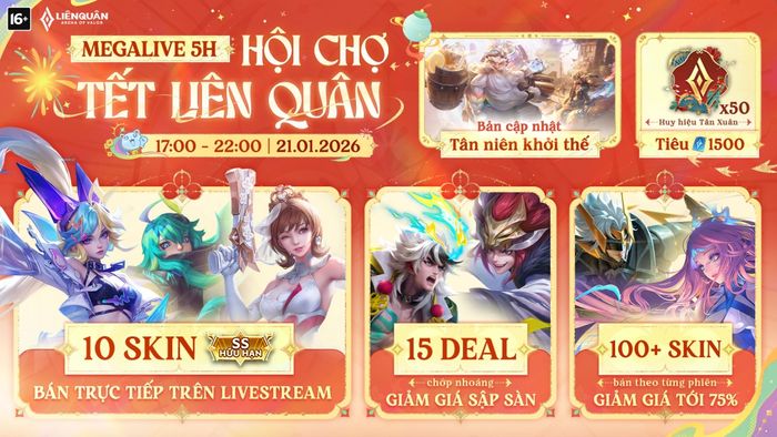Chi tiết về Megalive Hội Chợ Tết Liên Quân 2026
