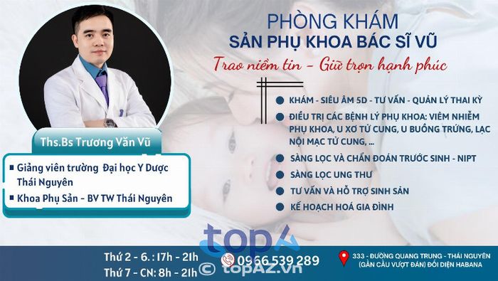 Phòng khám Sản Phụ Khoa bác sĩ Vũ – P. Phan Đình Phùng