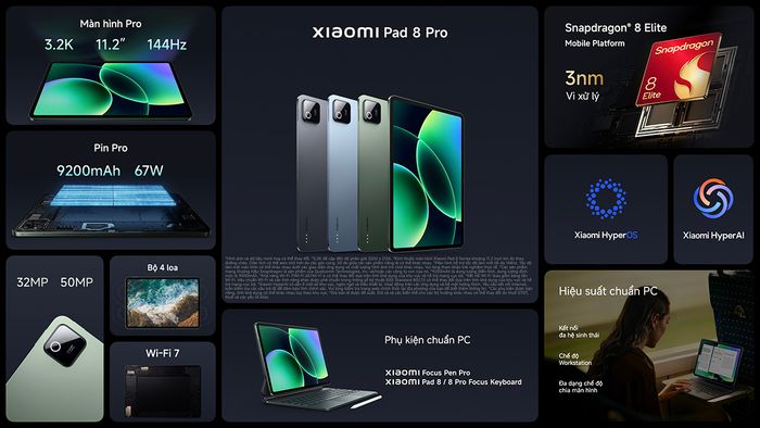 Xiaomi Pad 8 Series chính thức ra mắt tại Việt Nam.