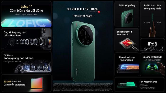 Xiaomi 17 Series chính thức ra mắt tại Việt Nam.